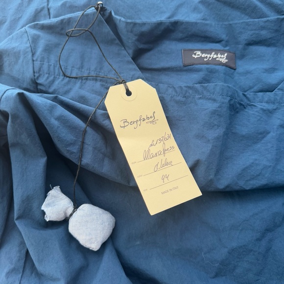 NWT Bergfabel Mara Midi Dress 44 in Deep Blue Italian Made Designer Large - Picture 6 of 12